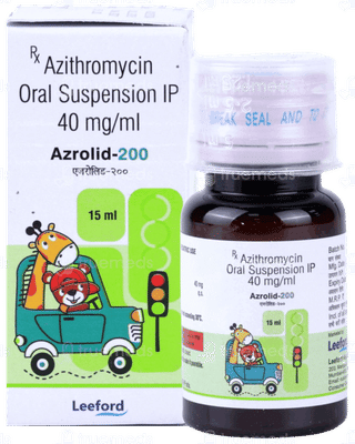 Azrolid 200 Suspension 15Ml